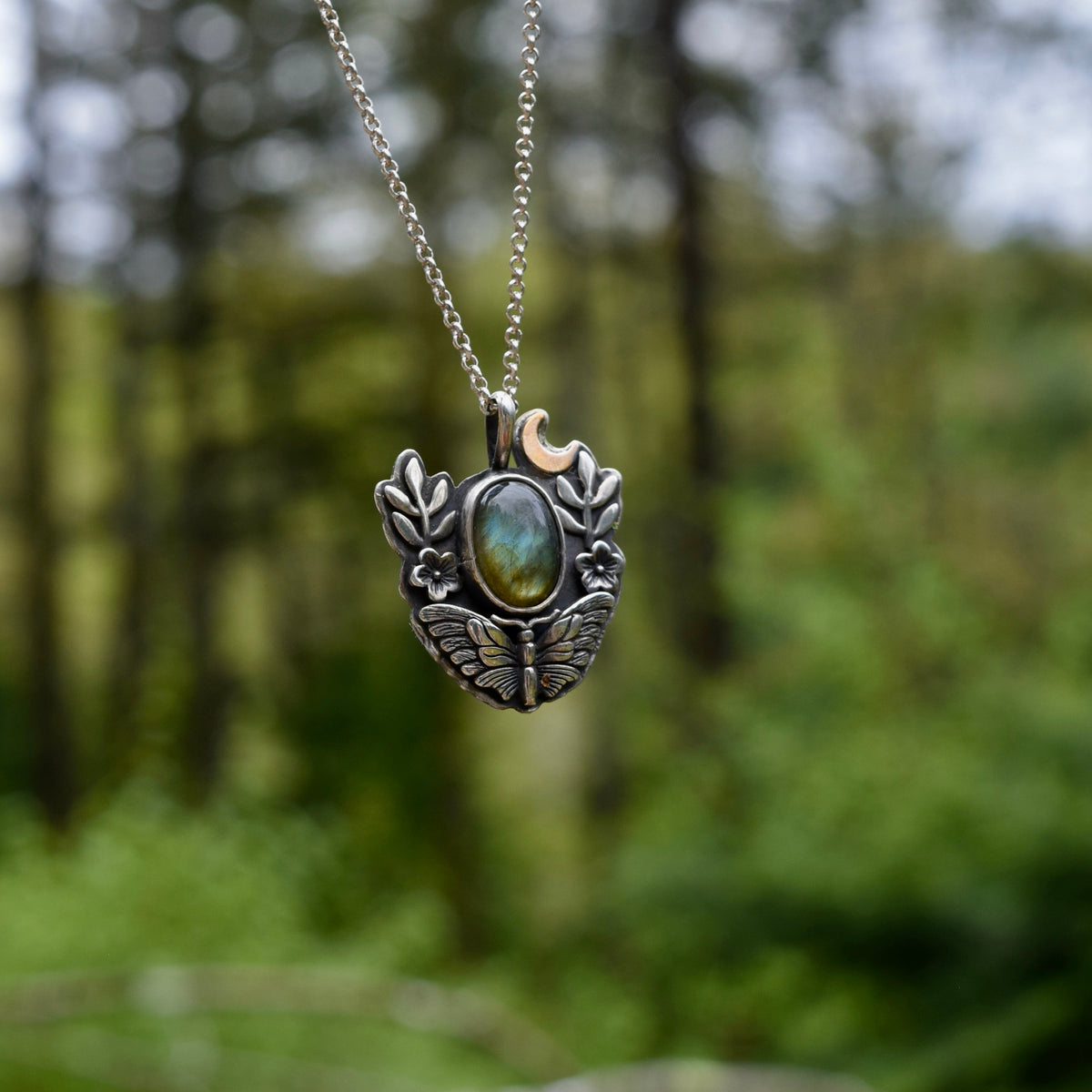 Lunar Butterfly Pendant