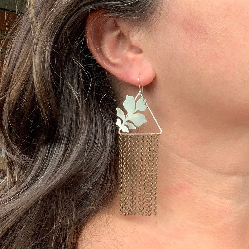 Lilaine Leaf Duster Earrings