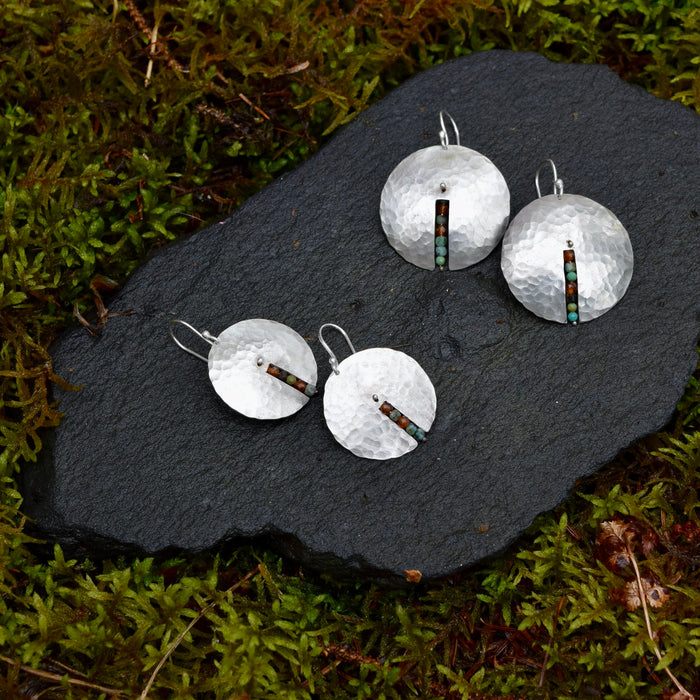 Stay Centered - Hammered Earrings