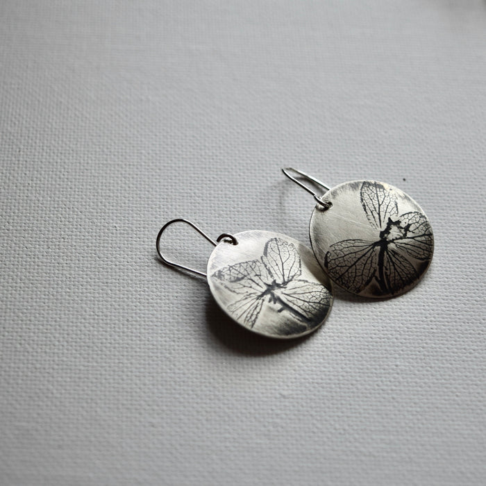 Hydrangea Disc Earrings