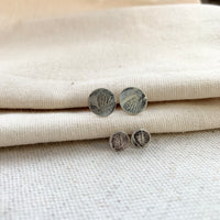 Hydrangea Impression Sterling Silver Studs