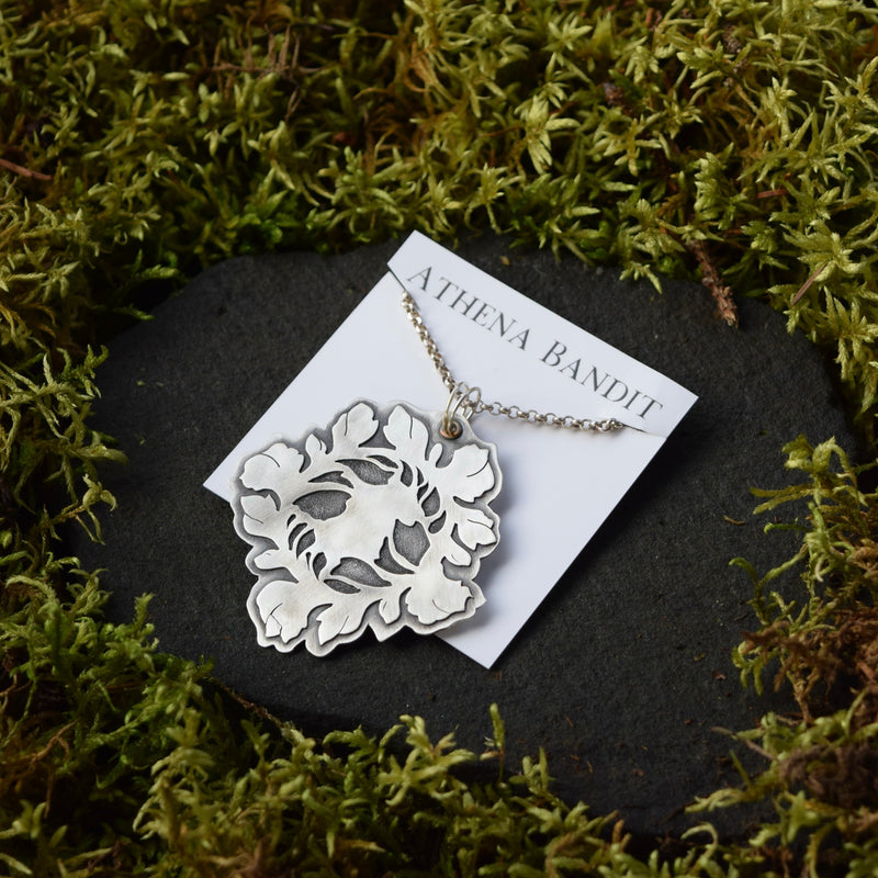 Wildflower Grace Medallion Pendant