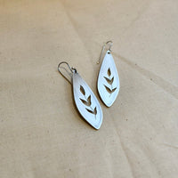 Sweetgrass Pointed Drop: Sterling Silver