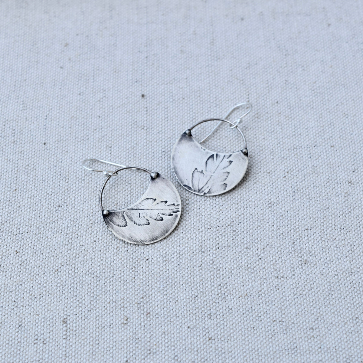 Fern Crescent: Sterling Silver or Brass