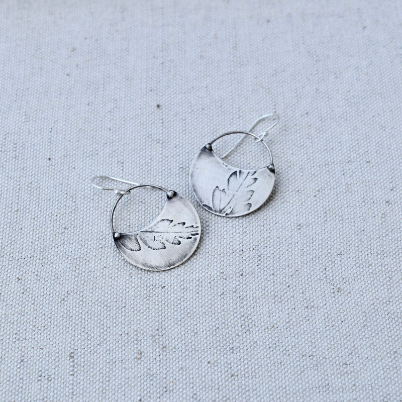 Fern Crescent: Sterling Silver or Brass