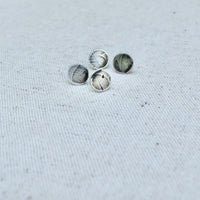 Fern Impression Sterling Silver Studs