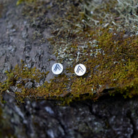 Double Arrow Hug Studs