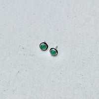 Chrysoprase Studs
