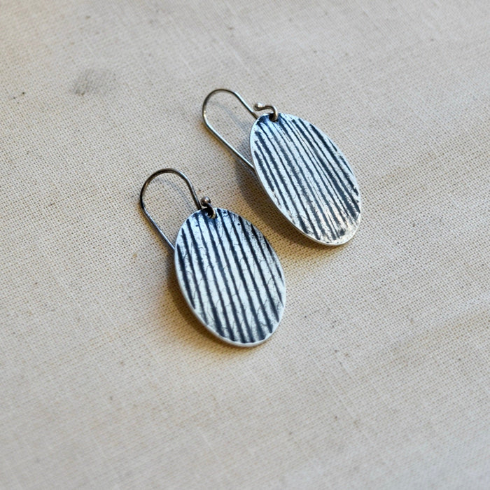 Woodland Ovals: Sterling Silver