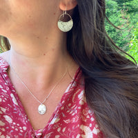 Fern Crescent: Sterling Silver or Brass