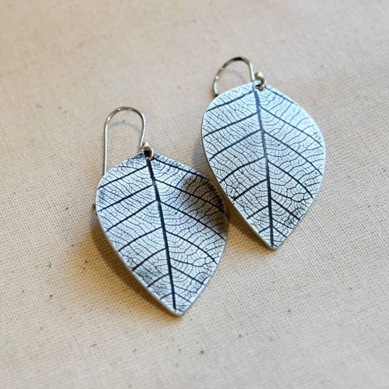 Leaf Earring: Sterling Silver