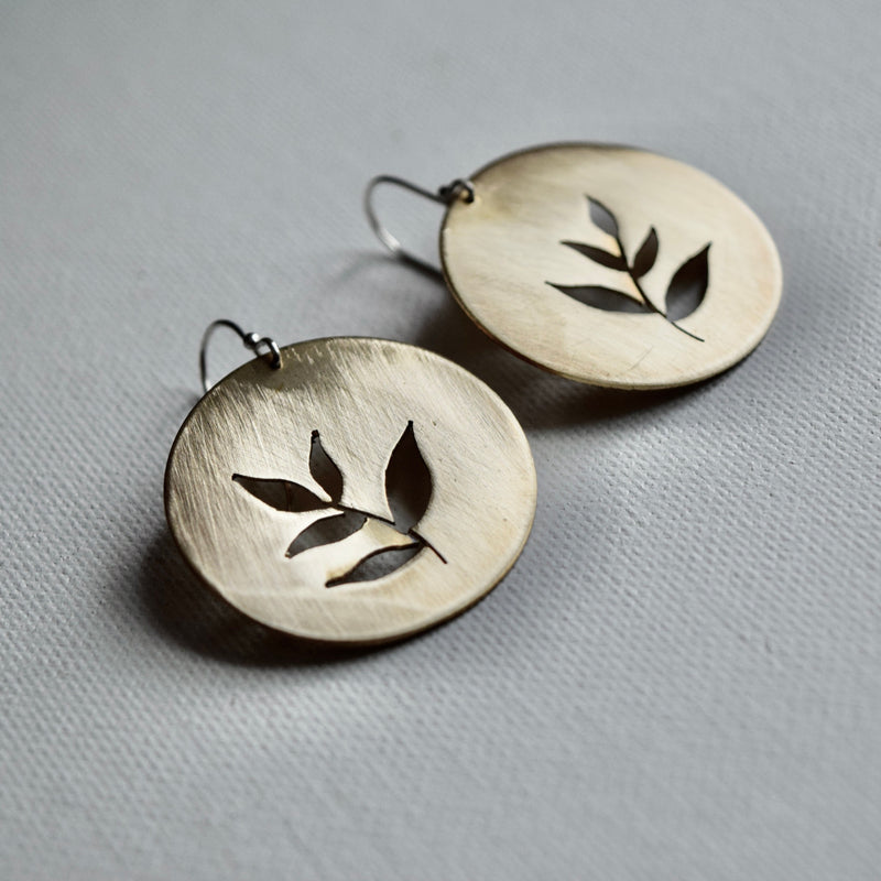 Sage Grove Disc Earrings