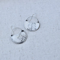 Fern Crescent: Sterling Silver or Brass