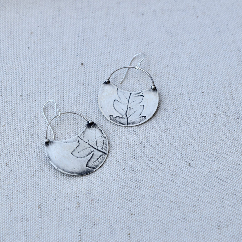Fern Crescent: Sterling Silver or Brass