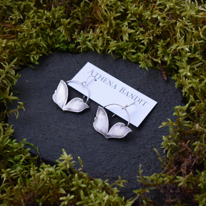 Moonlit Petal Earrings