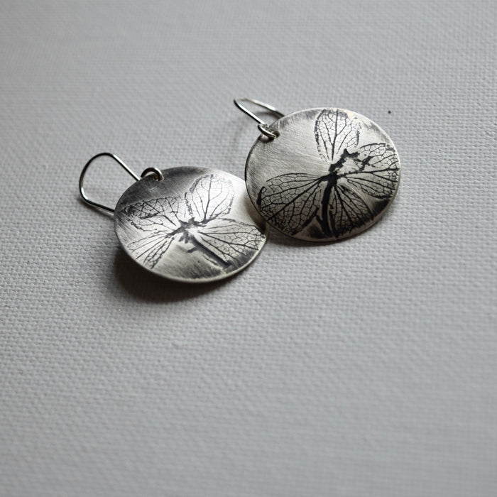 Hydrangea Disc Earrings