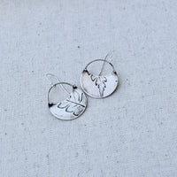 Fern Crescent: Sterling Silver or Brass