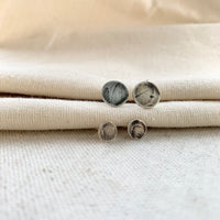 Fern Impression Sterling Silver Studs