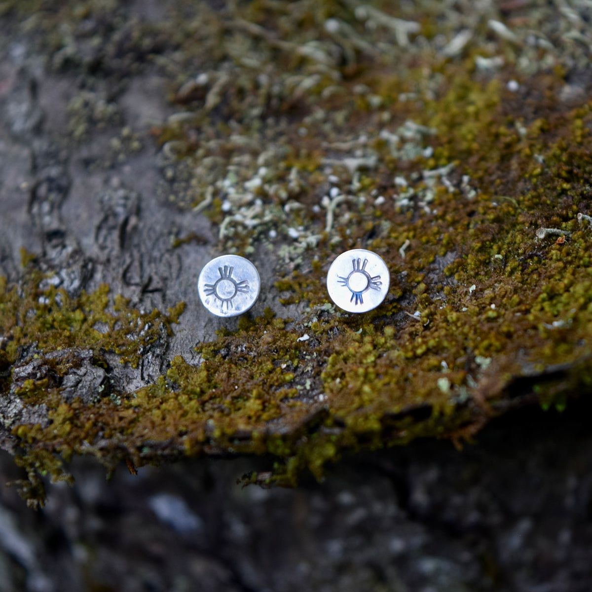 Desert Sun Stamped Studs
