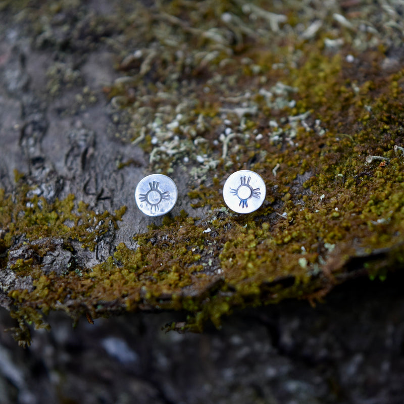 Desert Sun Stamped Studs