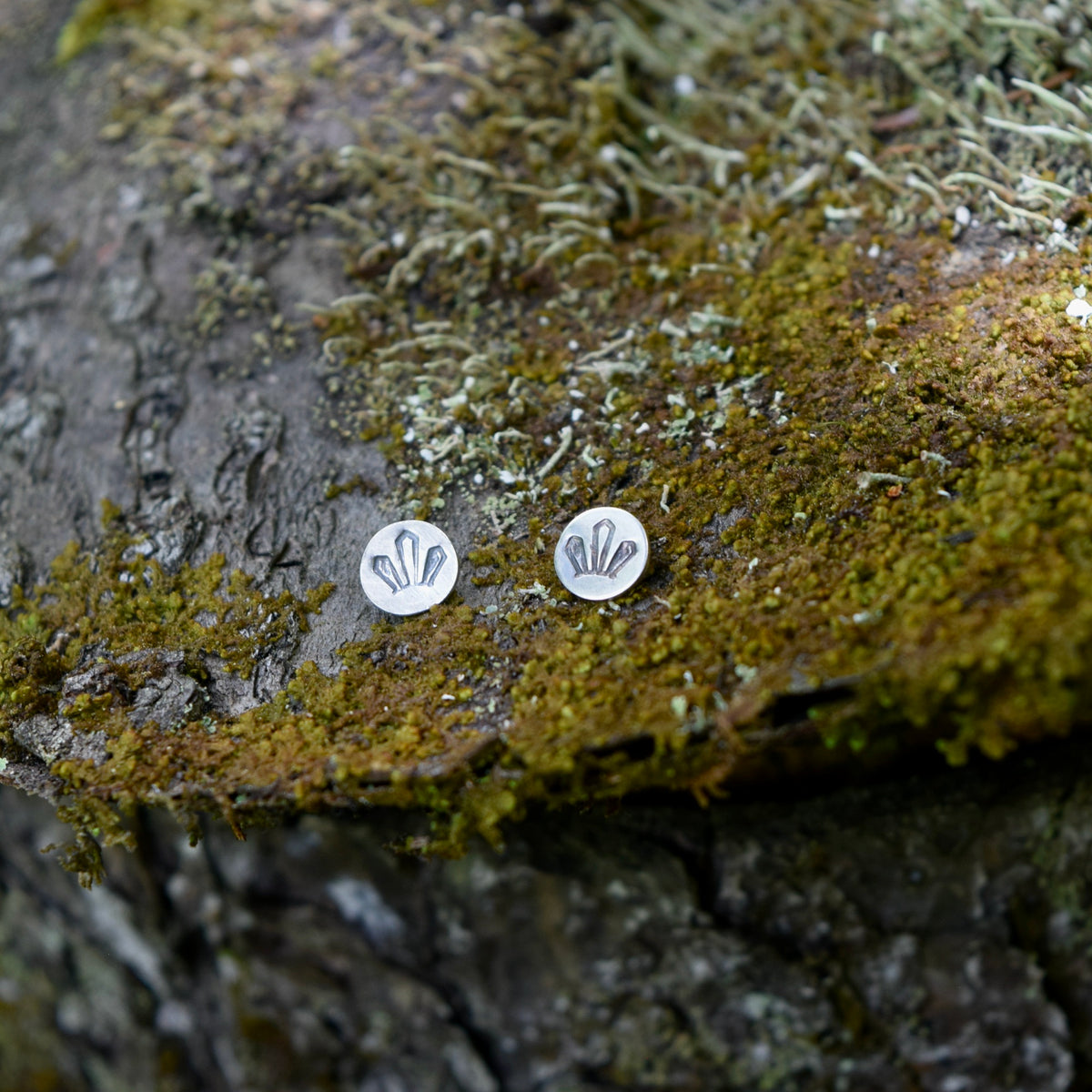 Crystal Stamped Studs