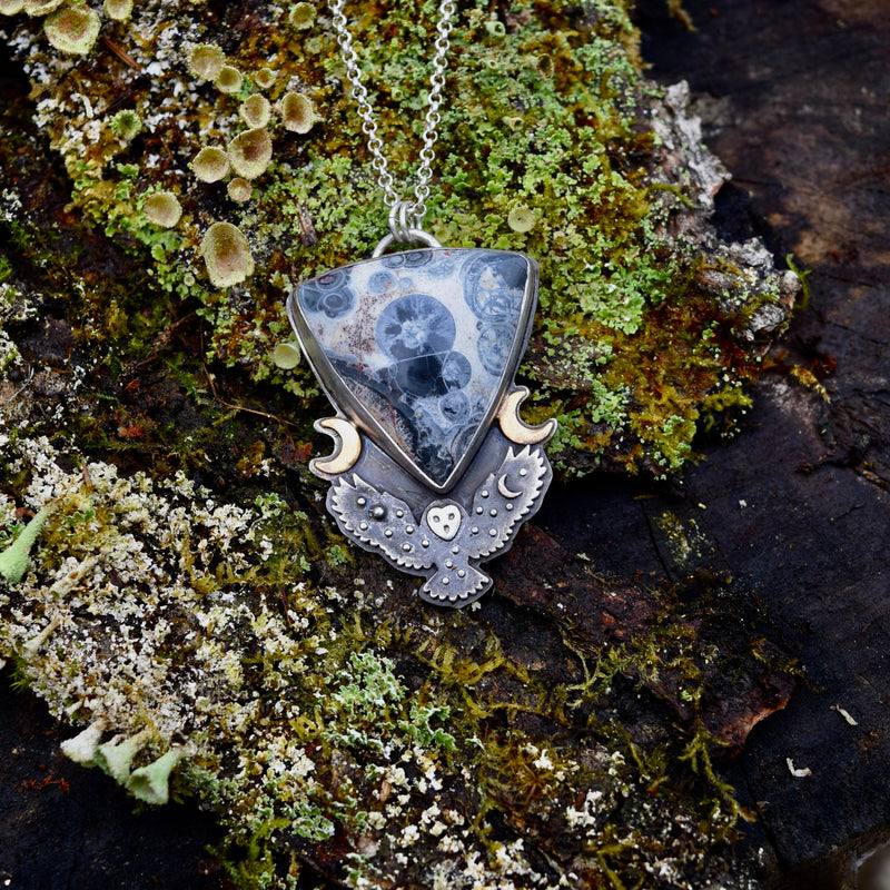 Starry Flight Owl Pendant