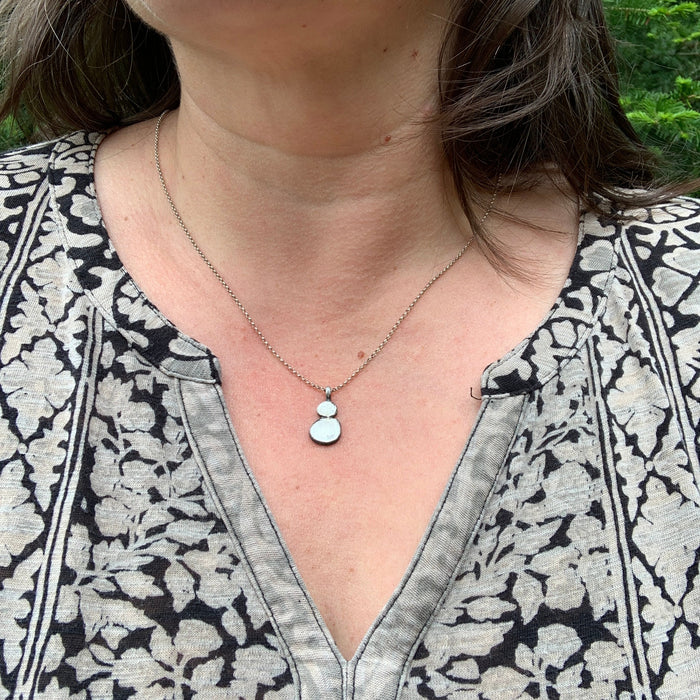 Double Pebble Necklace