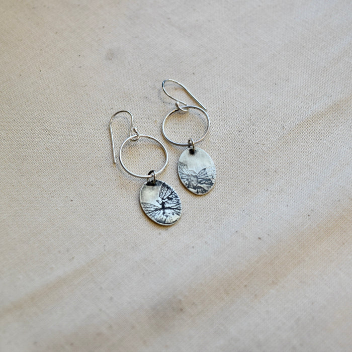 Hydrangea Moon: Brass or Sterling Silver